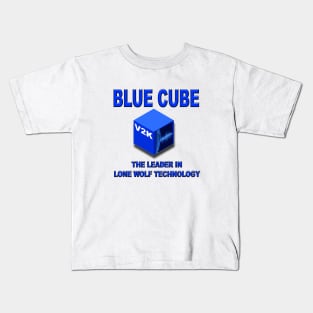 Blue Cube Tee Kids T-Shirt